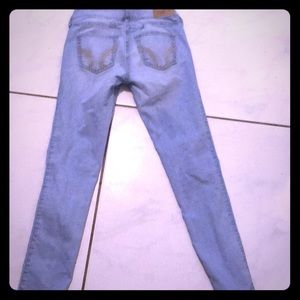 Light blue skinny jeans